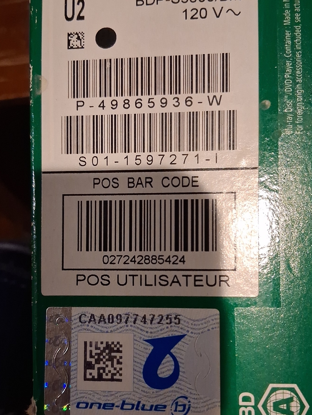 Sony,Blue-Ray/DVD Player,NIB - Picture 7 of 7
